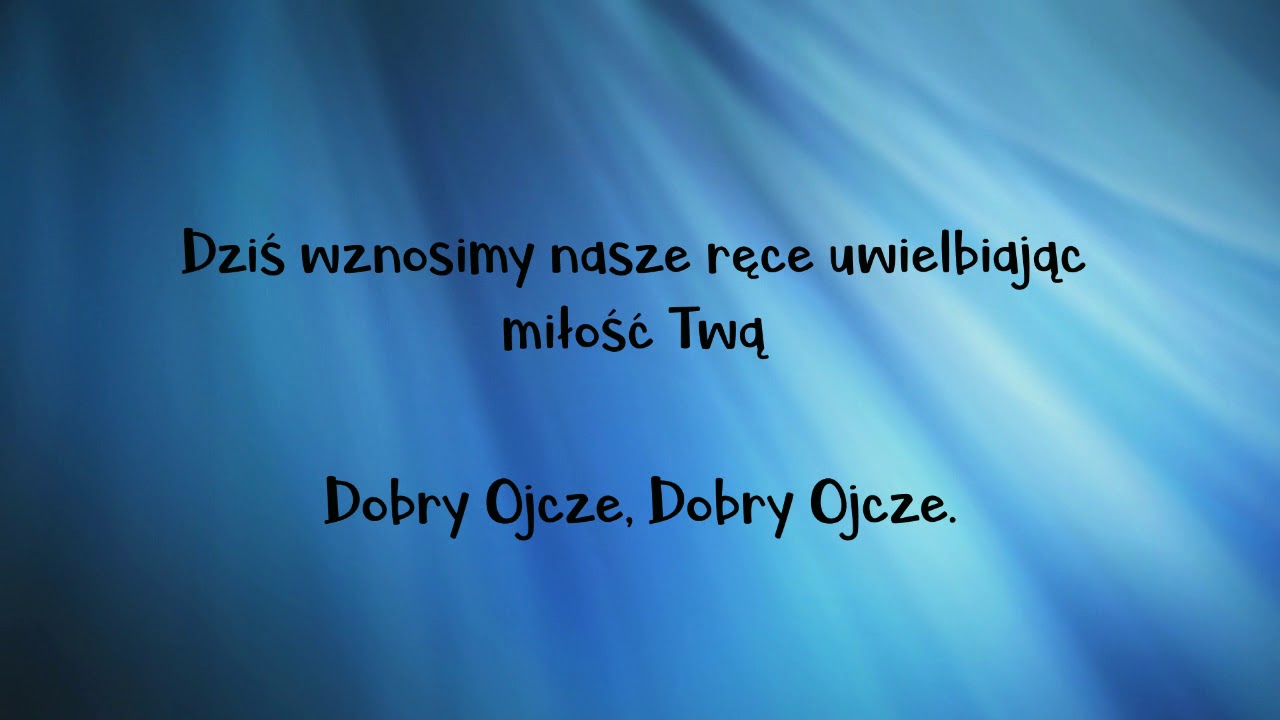 Dzis Wznosimy Nasze Rece Swiety Swiety Youtube