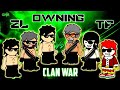 Clan war  zl vs tf  owning mishraji998  mini militia