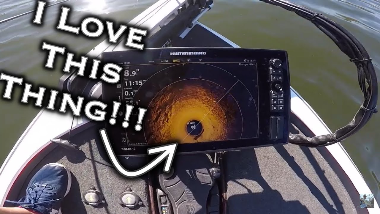 Lake Fairfield Winter Bass Fishing: How To Use The Hummingbird Mega 360 On Grass Lines For Big Bass!