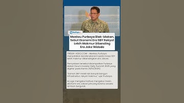Blak blakan! Menkeu Purbaya Akui Ekonomi Era SBY Rakyat Lebih Makmur Dibanding Era Joko Widodo