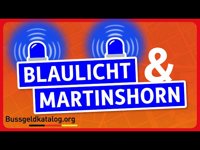 Regeln zum Verhalten bei Martinshorn und Blaulicht 