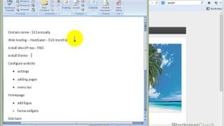 How To Make a Wordpress Website - FREE! Video 02 Costs of DIY Website