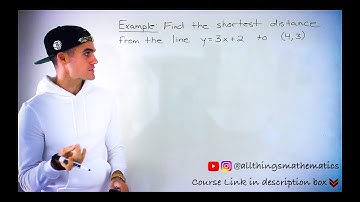 Shortest Distance from Point to Line Overview + Example (Grade 10 Math)
