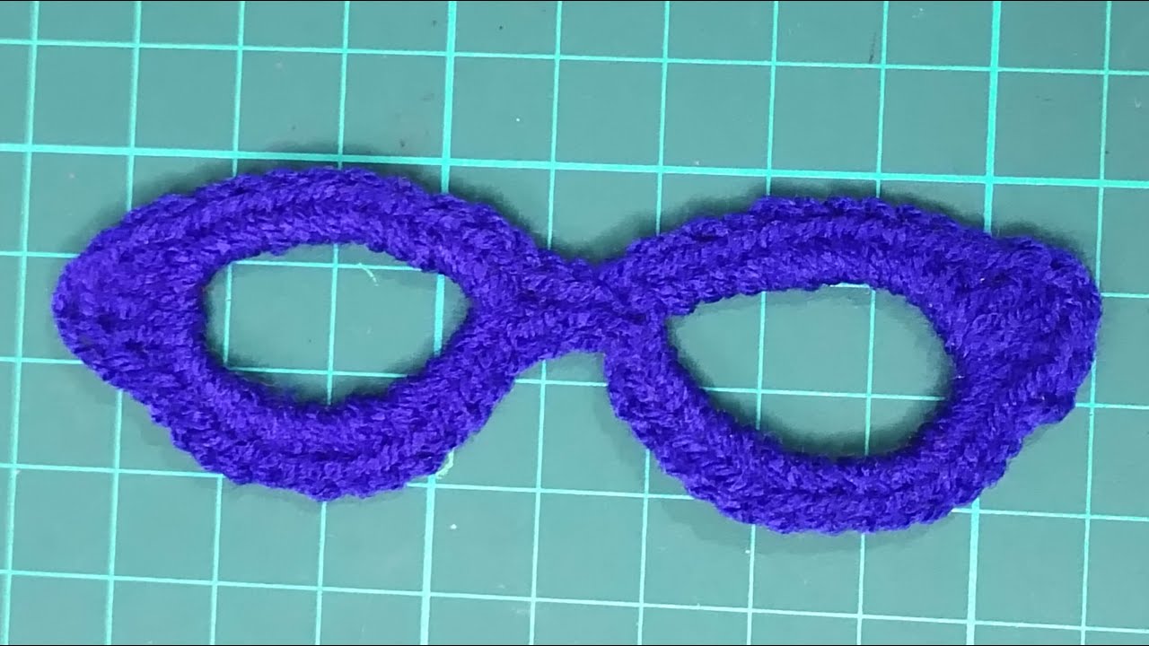 How to Crochet Glasses / Spectacles, Free Crochet Pattern of Glasses