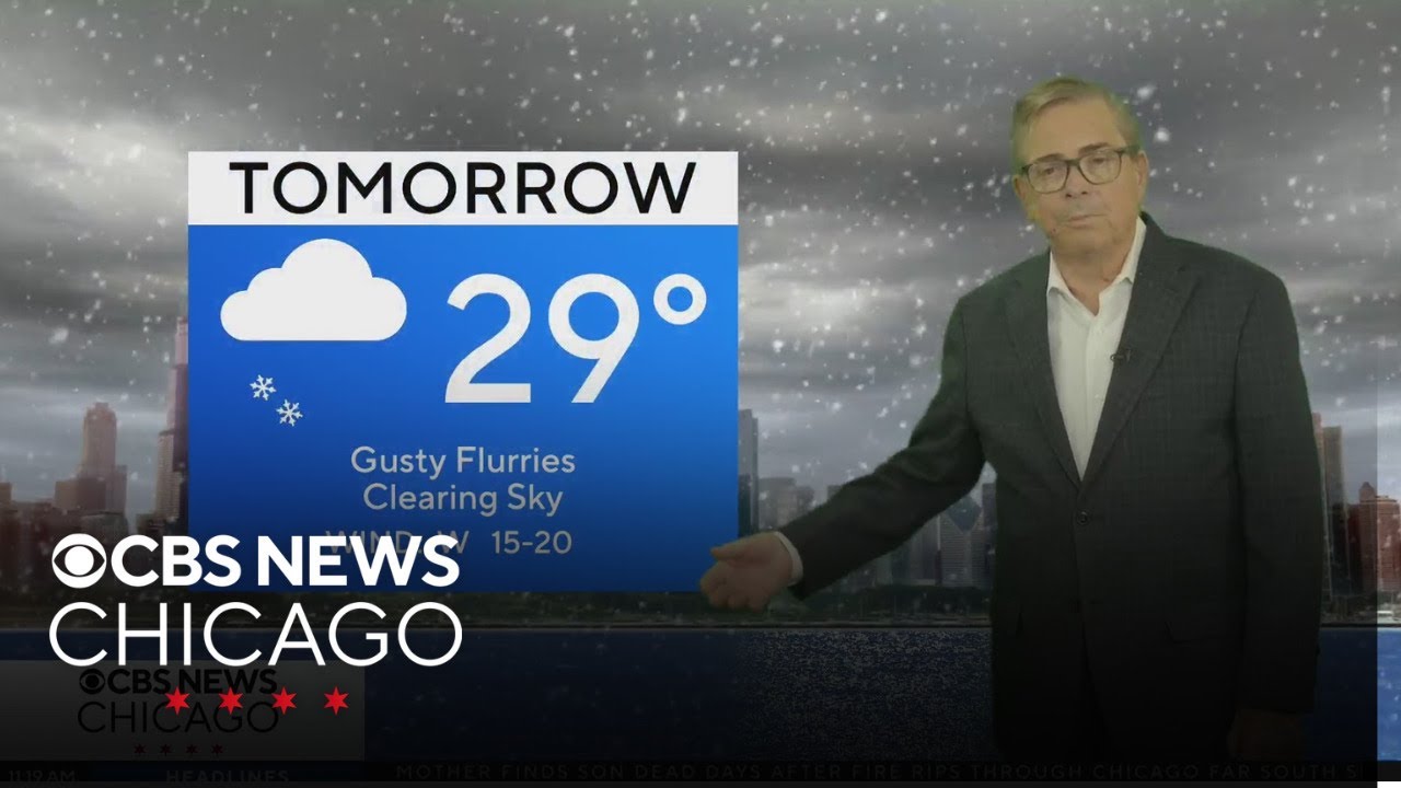 Snow showers in Chicago - YouTube