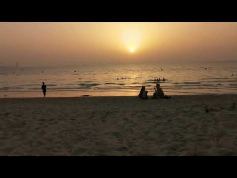 Sunset dubai kite beach