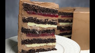 ТОРТ МАЛИНОВИЙ БАУНТІ 🥥🍫 | Шоколадний Бісквіт, Кокосовий Ганаш та Малиновий Мармелад | Рецепт Хіта!