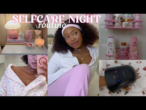 A Slow Self Care Night ❄️🎀🧘🏽‍♀️| Baking🍪| relaxing bath | skincare routine thumbnail