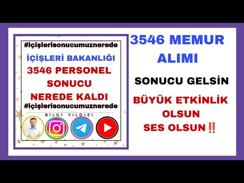 SON DAKİKA‼️ BAŞLADIK ➡️ İÇİŞLERİ BAKANLIĞI 3546 PERSONEL SONUCU AÇIKLANSIN ARTIK‼️MÜLAKAT SONUCU‼️