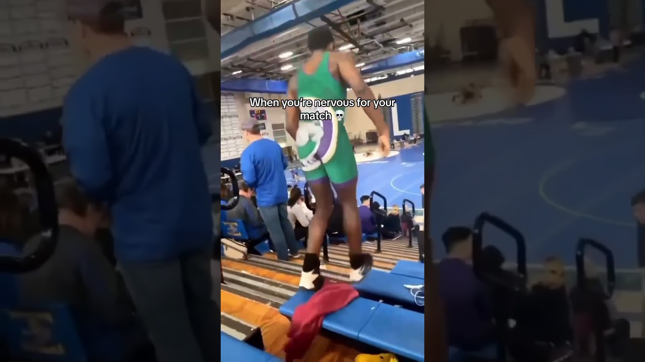 Ever get nervous before your match? 😭😂 