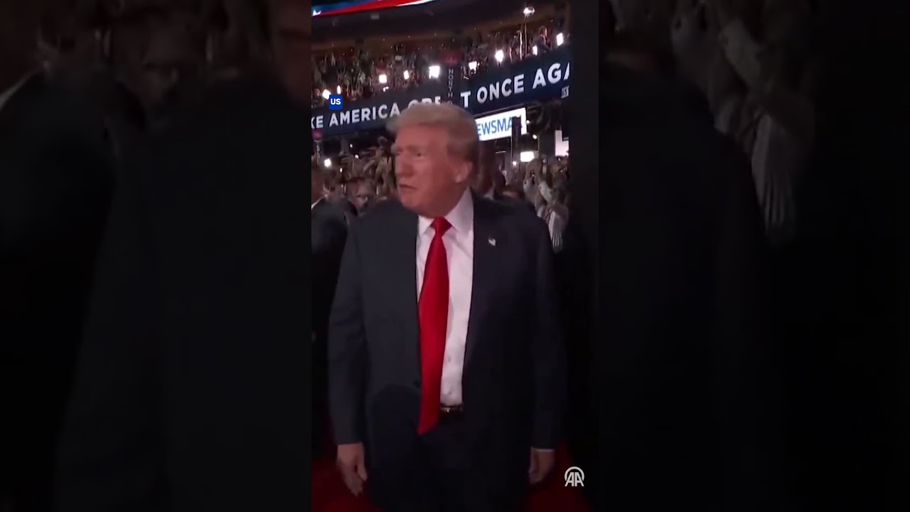 Donald Trump makes his first public appearance after surviving an assassination attempt