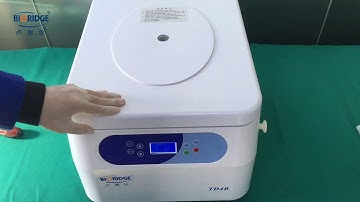 TD4B tabletop low speed centrifuge material balance before centrifugation