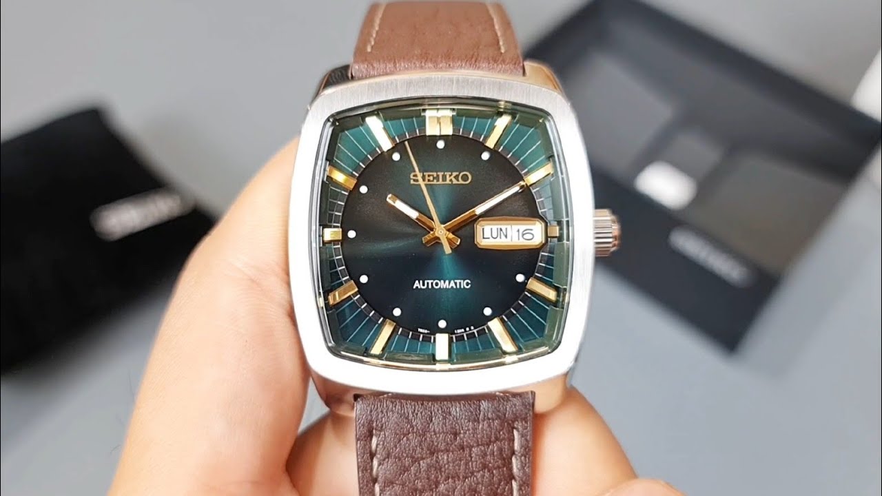 Seiko Kịch Độc] Đồng Hồ Seiko SNKP27 Xanh Ngọc Lục Bảo Giá Đ |  Hoàng Nam - YouTube