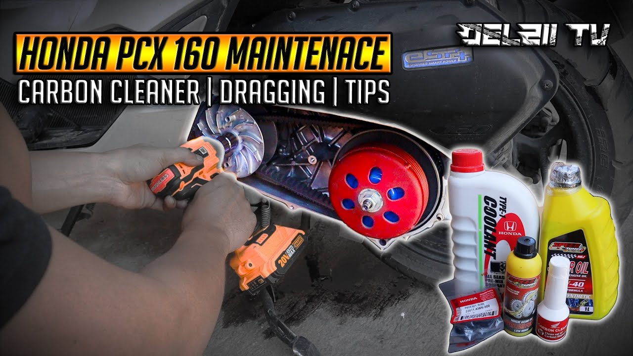 HONDA PCX 160 MAINTENANCE | CARBON CLEANER | DRAGGING | TIPS