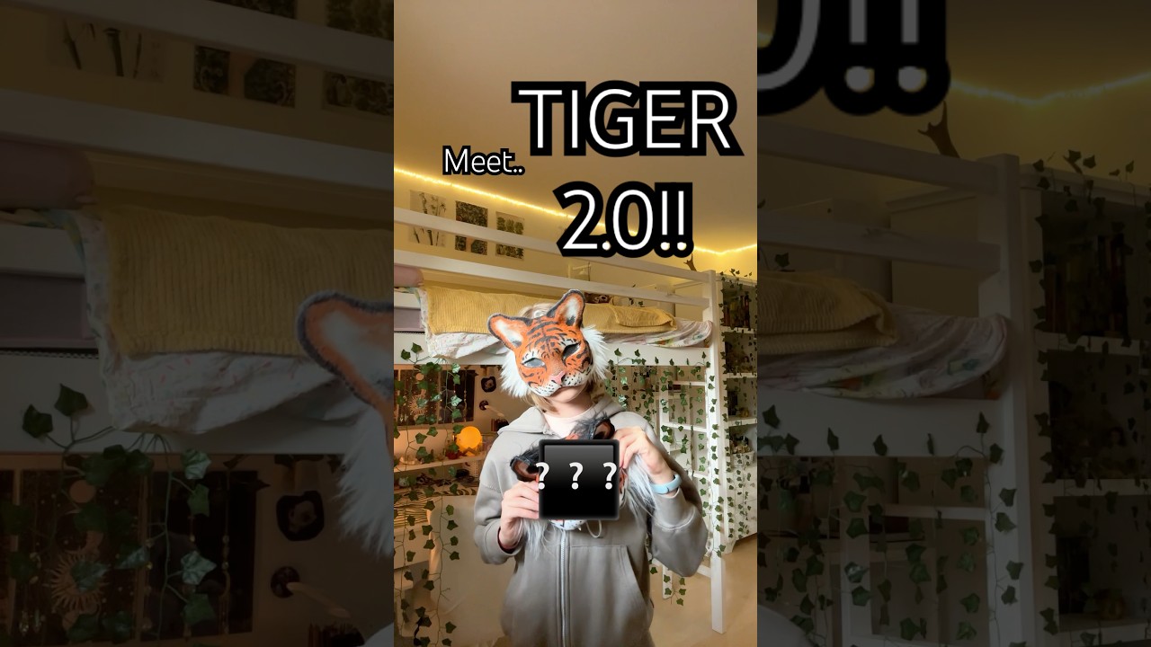 Meet new Tiger mask! 💗🫧 