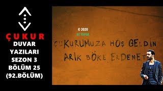 3.Sezon 25.Bölüm Duvar Yazıları 92.Bölüm