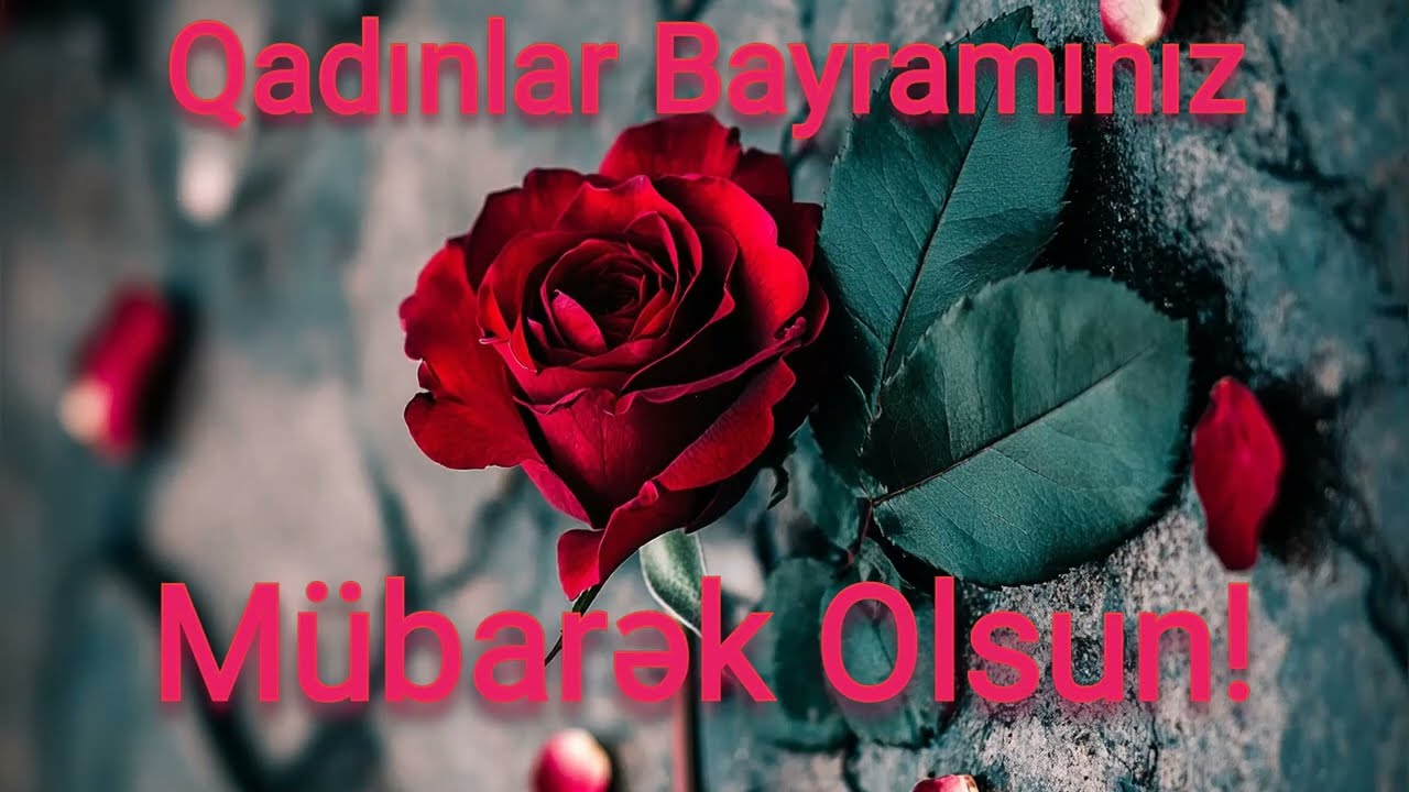 8 Mart Qadınlar Bayramınız Mübarək Olsun! (Səsləndirən: Mənsur Məsimov)