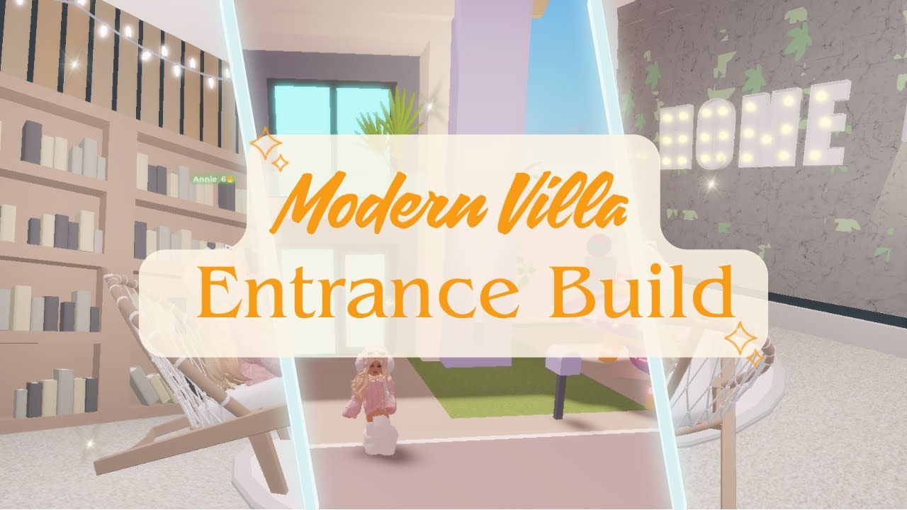 Modern Villa Entrance Build | Club Roblox | Roblox🏡🌿 - YouTube