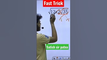 Fast Trick ! Square root !Satish sir patna | Indian maths #sscchsl #ssc #ssccgl