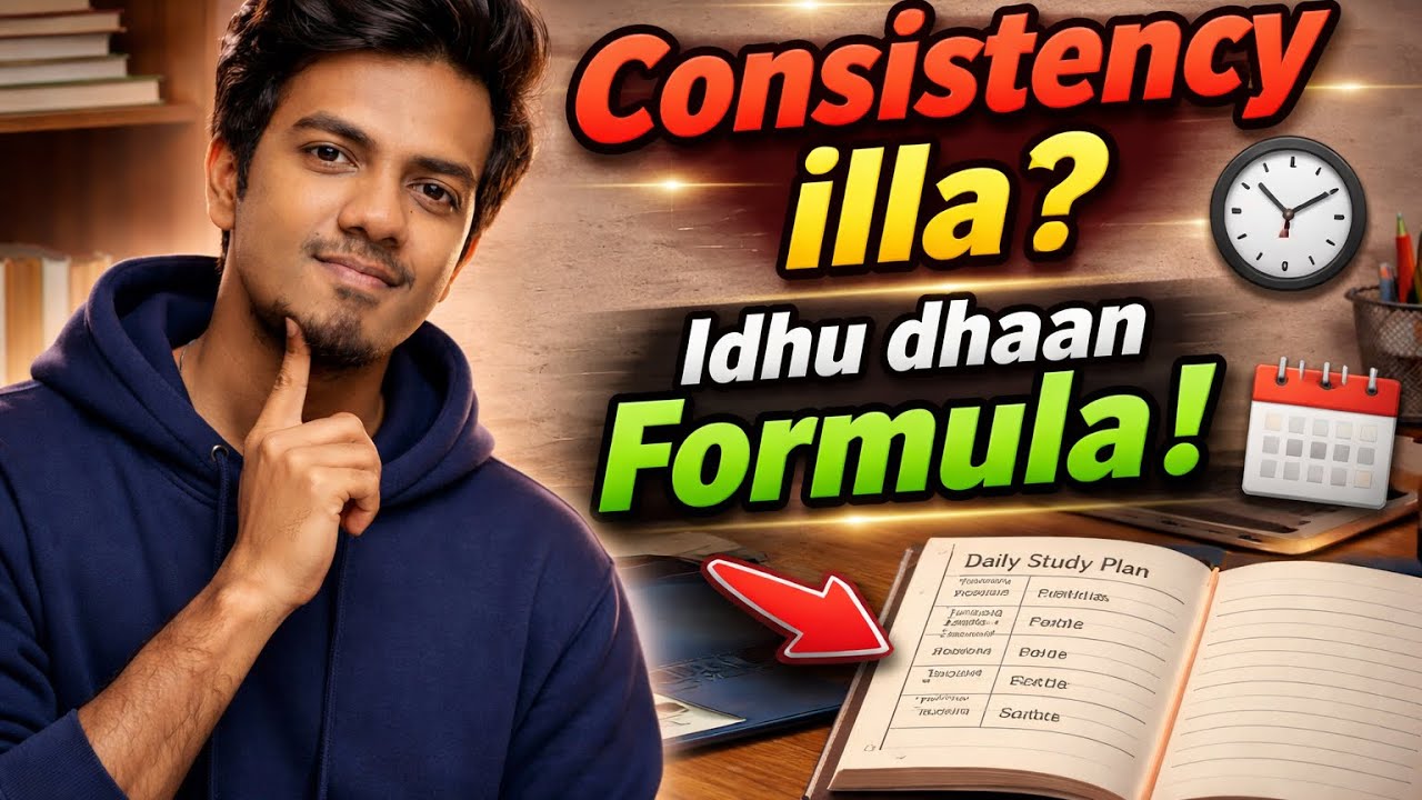 "UPSC Preparation-la Consistent-a Irukka Epdi? | Daily Routine + Motivation Tricks (Tamil)"