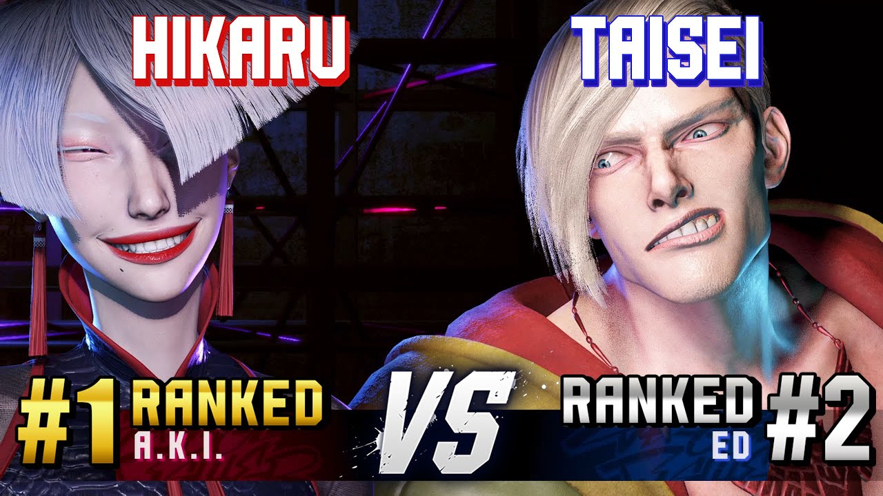 SF6 ▰ HIKARU (#1 Ranked A.K.I.) vs TAISEI (#2 Ranked Ed) ▰ High Level Gameplay