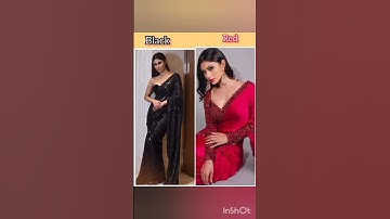 Nagin 🐍Shivaniya black saree 🆚️rad saree look all acters#youtubeshorts #video #viral#Nagin#trending
