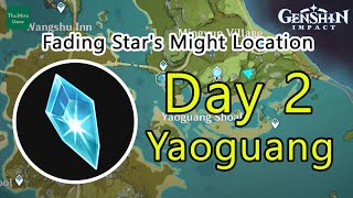 Genshin Impact Fading Star's Might Loacation - Day  2 Yaoguang Shoal