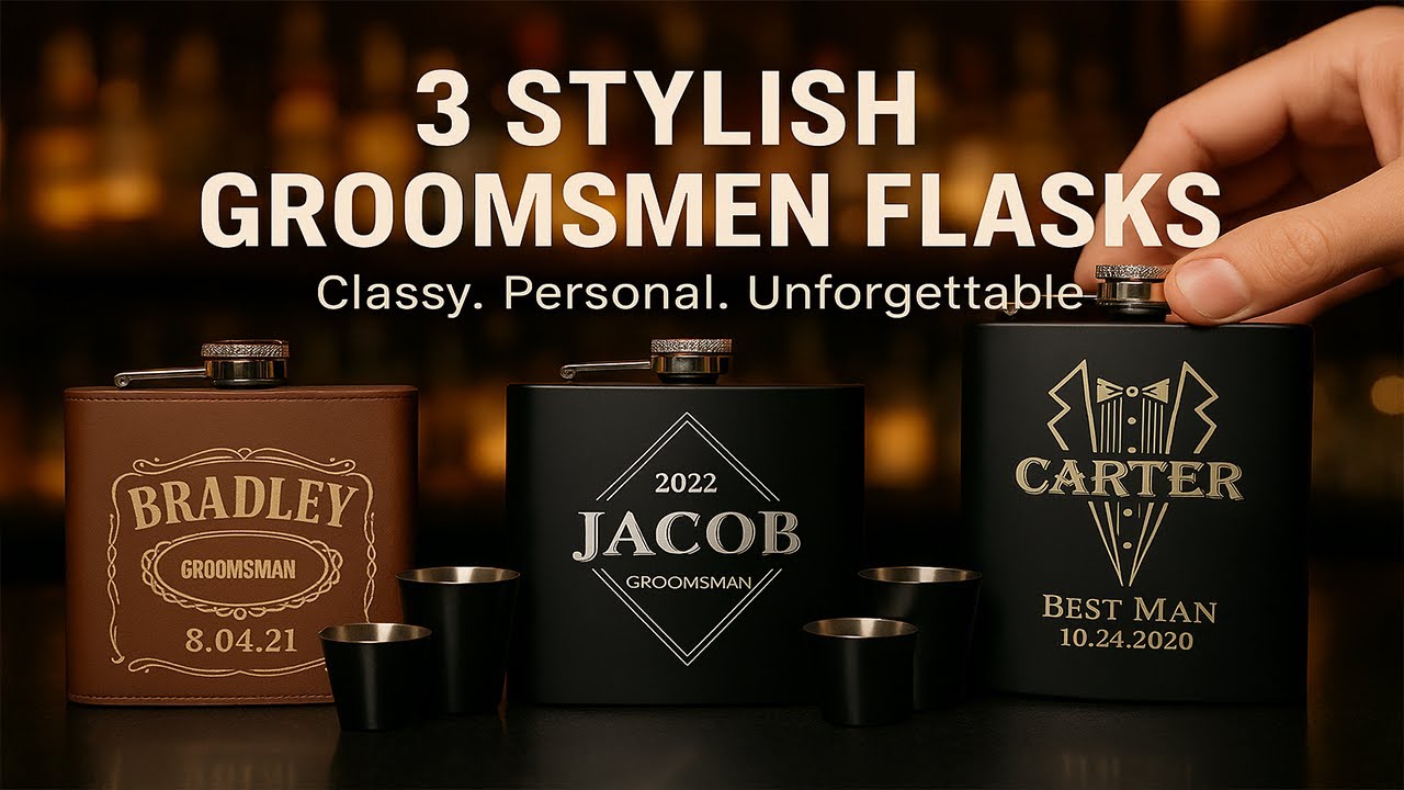 3 Stylish Groomsmen Flask Sets That Will Impress Your Crew!