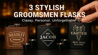 3 Stylish Groomsmen Flask Sets That Will Impress Your Crew!