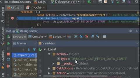 Webpack Client/Server. Debugging Tests