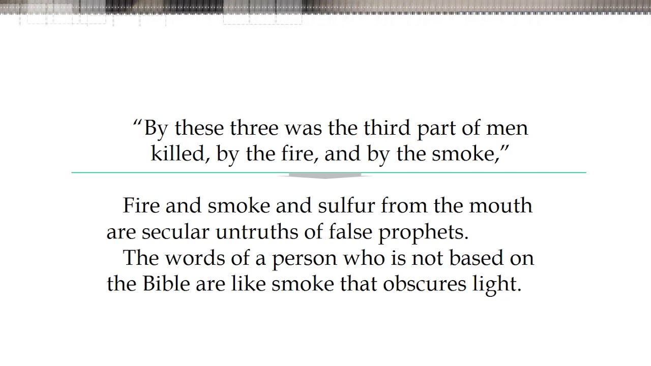 Revelation 9 : 16 - 19 / 200 Million Demon Horsemen.