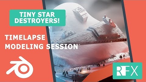 Making a Star Wars Snow Scene from Scratch! - Blender 2.81