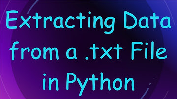Extracting Data from a .txt File in Python