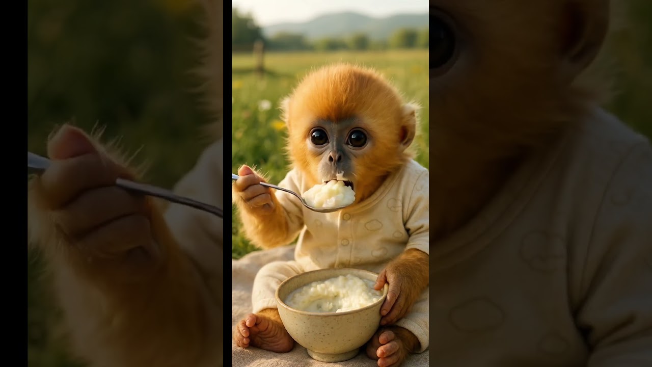 This Monkey's First Taste of Porridge Is Hilarious!