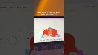 Interactive website using Lottie animations! #lottiefiles #webdesign #webdesigner #uiux #uidesign