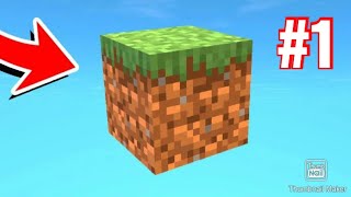 выживаем на одном блоке в игре minecraft 1 часть