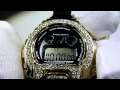 (SOLD)$145 COMBO DEAL! Gold/Black Gangsta Riley Pendant + G-Shock style watch ! LAB MADE JEWELRY