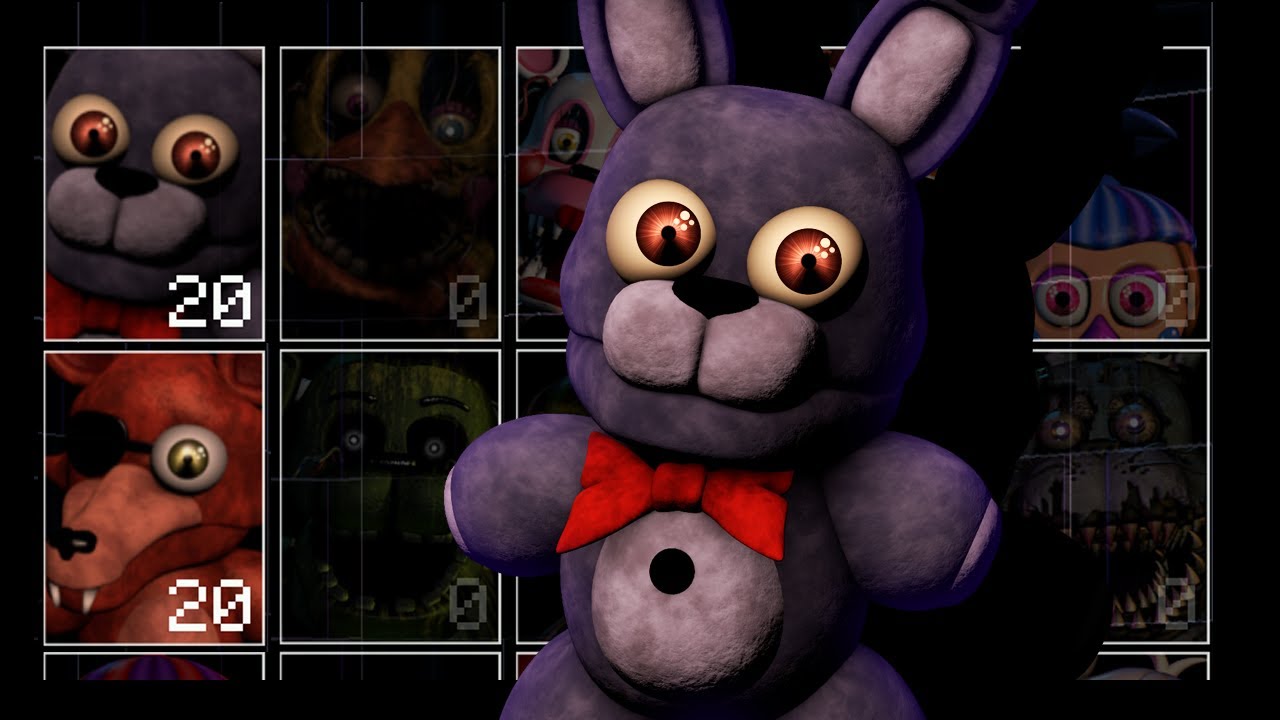 Bonnie, но менее страшная! Plush Bonnie! (UCN Мод)