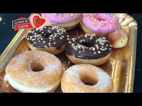 Donut o Doughnut di Homer Simpson, ricetta facile, ciambelle americane,