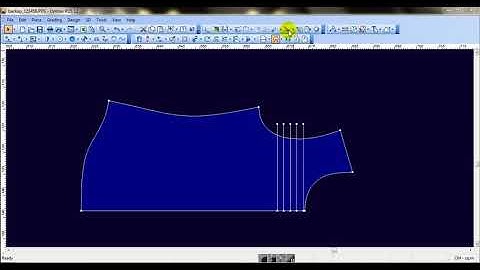 Optitex PDS Trim tool,Use the Trim tool to delete an internal contour up to the intersection with an