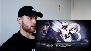 Rugby Player Reacts to MICHAEL THOMAS (WR, Saints) #13 The NFL's Top 100 Players of 2019!