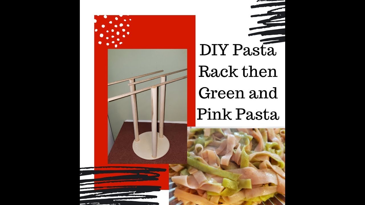 5 DIY Pasta Drying Rack and Colored Pasta YouTube
