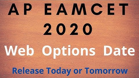 AP EAMCET 2020 Web Options Date | AP EAMCET  | Engineering | Web Counselling | TTW