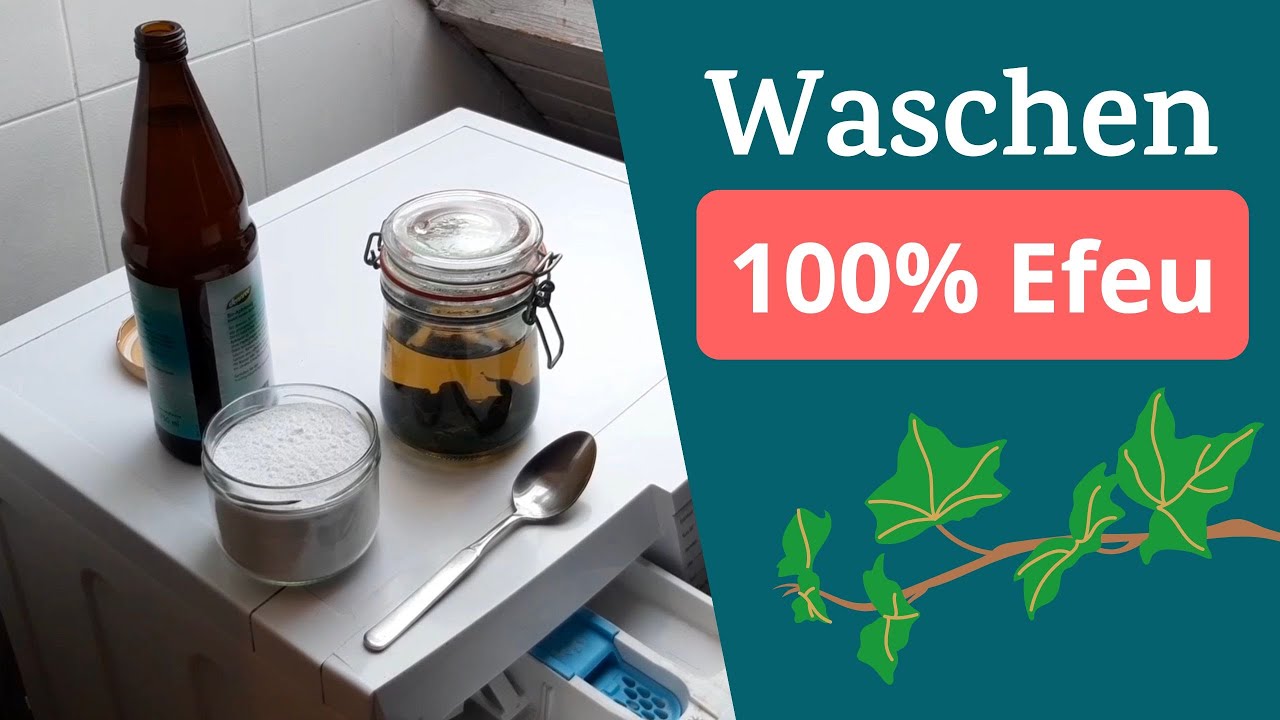 Flssigwaschmittel selber machen - Waschen mit Efeu!