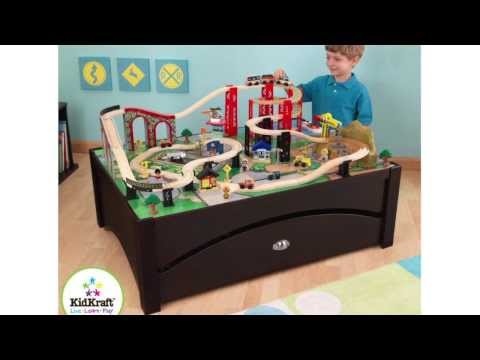 KidKraft Metropolis Train Table and Set