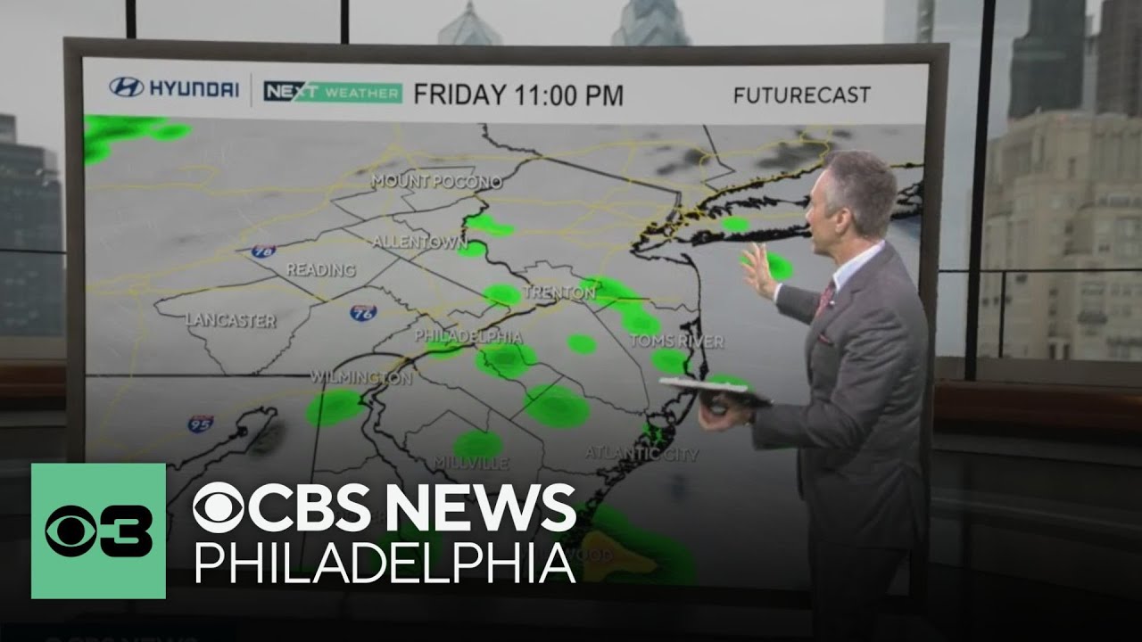 Cloudy with light chance of showers Friday night in Philadelphia into ...