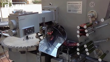 double twist chocolate wrapping machine, automatic double twist chocolate packaging machine