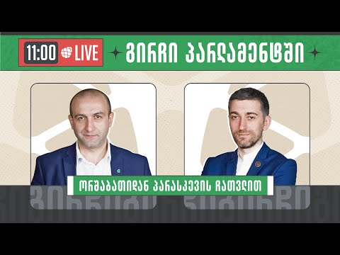 იაგო ხვიჩია და ჰერმან საბო ▶️ \"გირჩი პარლამენტში” LIVE 🔴 10/01/2024