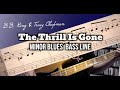 The thrill is gone bass cover bass tab  bb king  tracy chapman  minor blues bass line