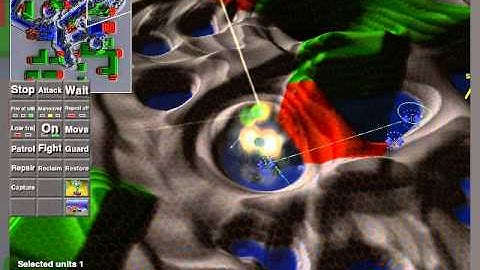 complete video of the test of soft ground netfish maps on springrts game engine